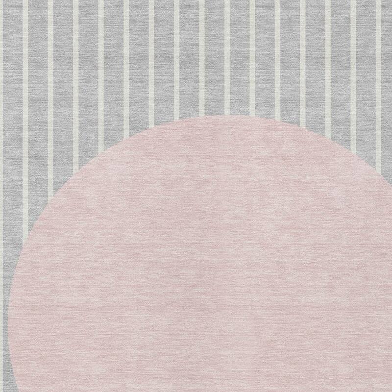 HomeRoots Striped Transitional Rectangle Outdoor Rug