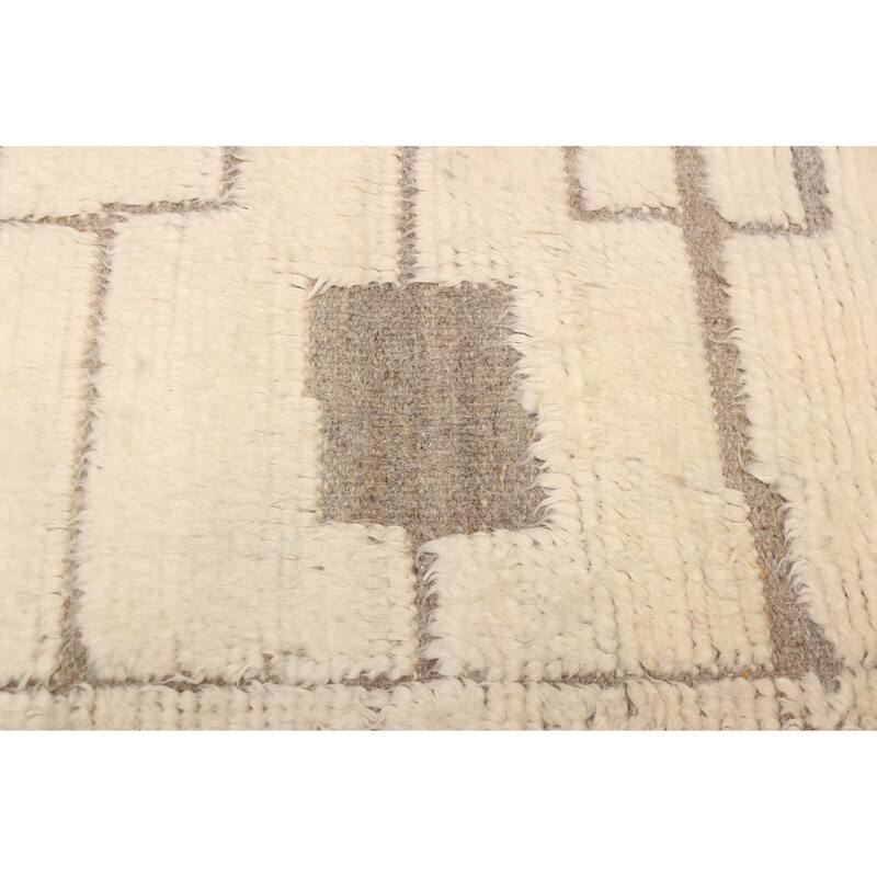 ECARPETGALLERY Hand-knotted Tangier Cream Wool Rug - 8'2 x 10'0