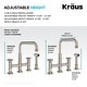 preview thumbnail 127 of 165, Kraus Urbix Industrial Solid Brass Kitchen Faucet