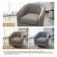 preview thumbnail 125 of 143, Modern 360°Swivel Accent Chairs Barrel Armchairs