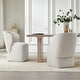 preview thumbnail 2 of 51, Spruce & Spring Kyle Morden Fabric Dining Room Chair with Casters Wrap-round Back