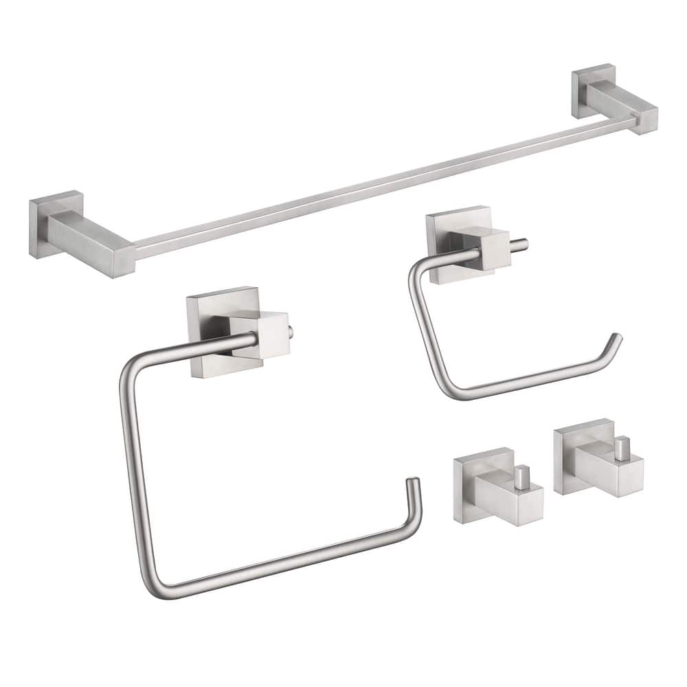 Cube 5-Piece Bathroom Hardware Set