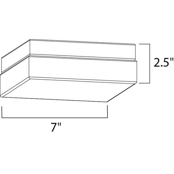 Maxim 87644WT Diverse 8" Wide LED Flush Mount Bowl Ceiling Fixture