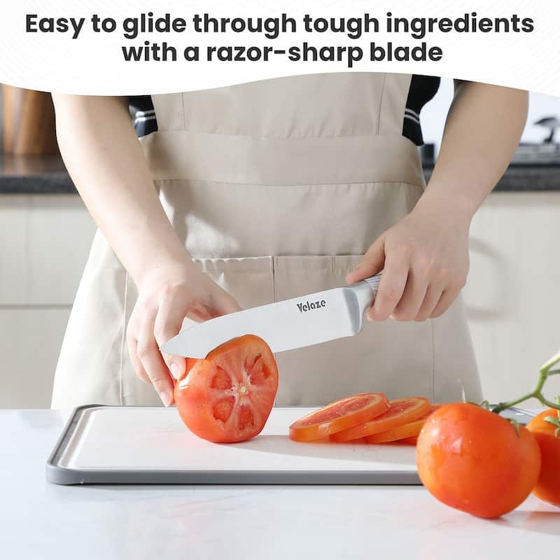 Velaze Aperol 8 pcs Knife Block Set with Storage