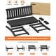 preview thumbnail 8 of 14, WINSOON All-Weather HIPS Outdoor Garden Bench, 56" Adirondack Outdoor Patio Bench