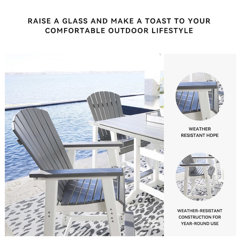 Signature Design by Ashley Eisely Outdoor Counter Height Bar Stool (Set of 2)