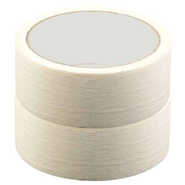 Shop Home Paper Painting Masking Adhesive Tape Decoration White 3 6cm X 15m 2 Rolls Overstock 18341456