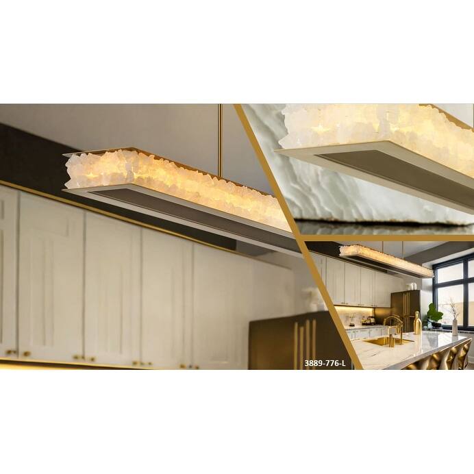 Minka Lavery 3889-L Divinely 60" Wide LED Crystal Linear Chandelier