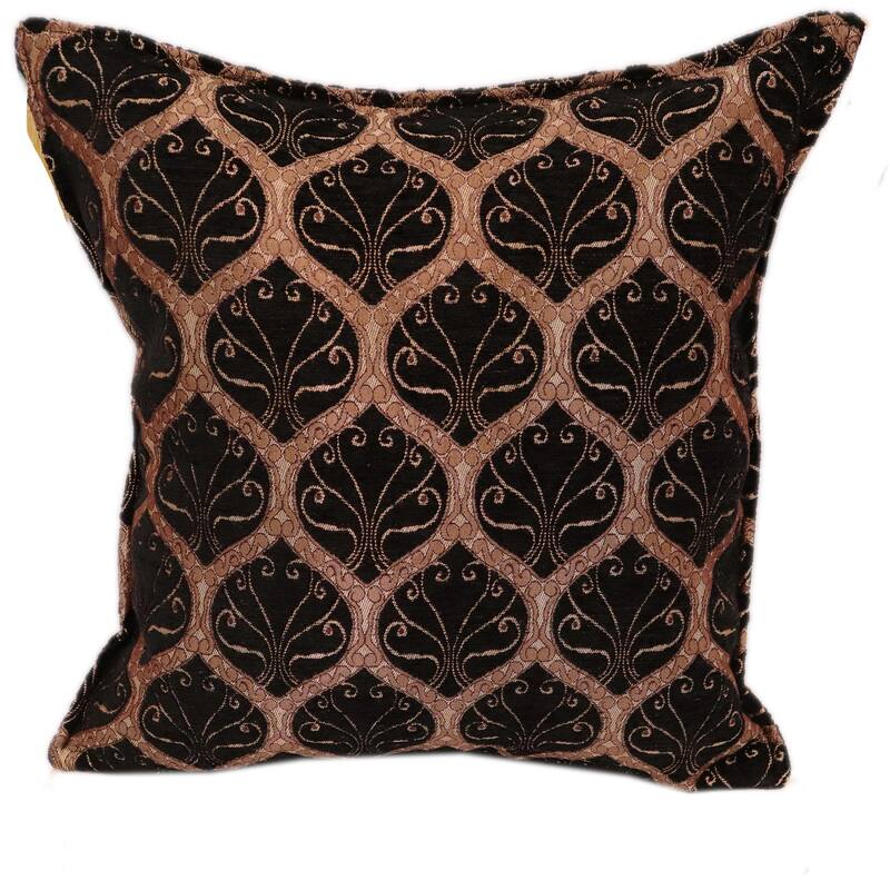 Trellis Myrtus Chenille Decorative Contemporary Turkish Pillow