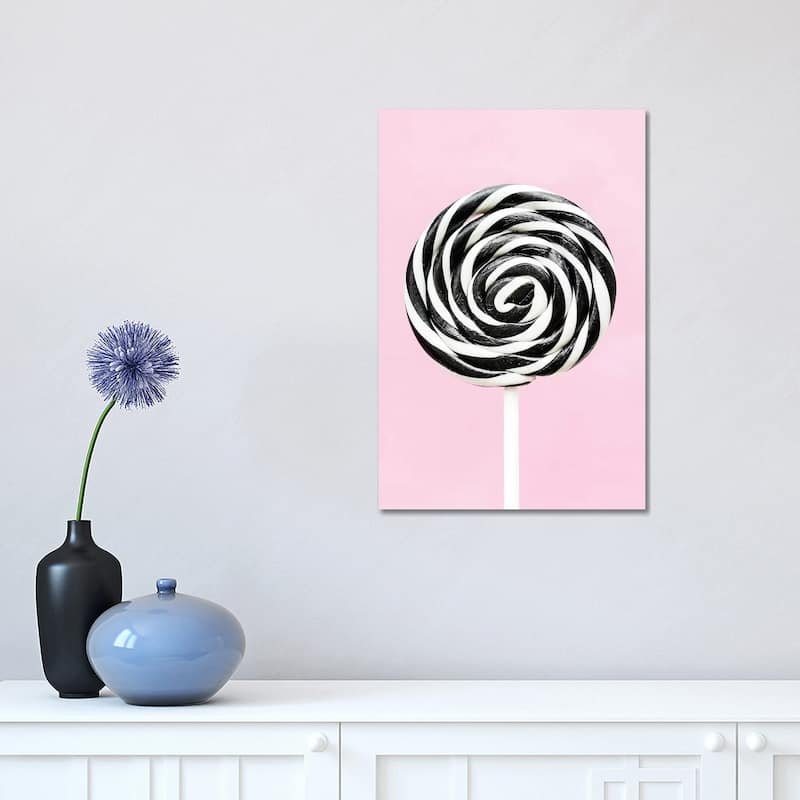 iCanvas "Pink Lollipop" by Sisi & Seb Canvas Print - 18x12x1.5
