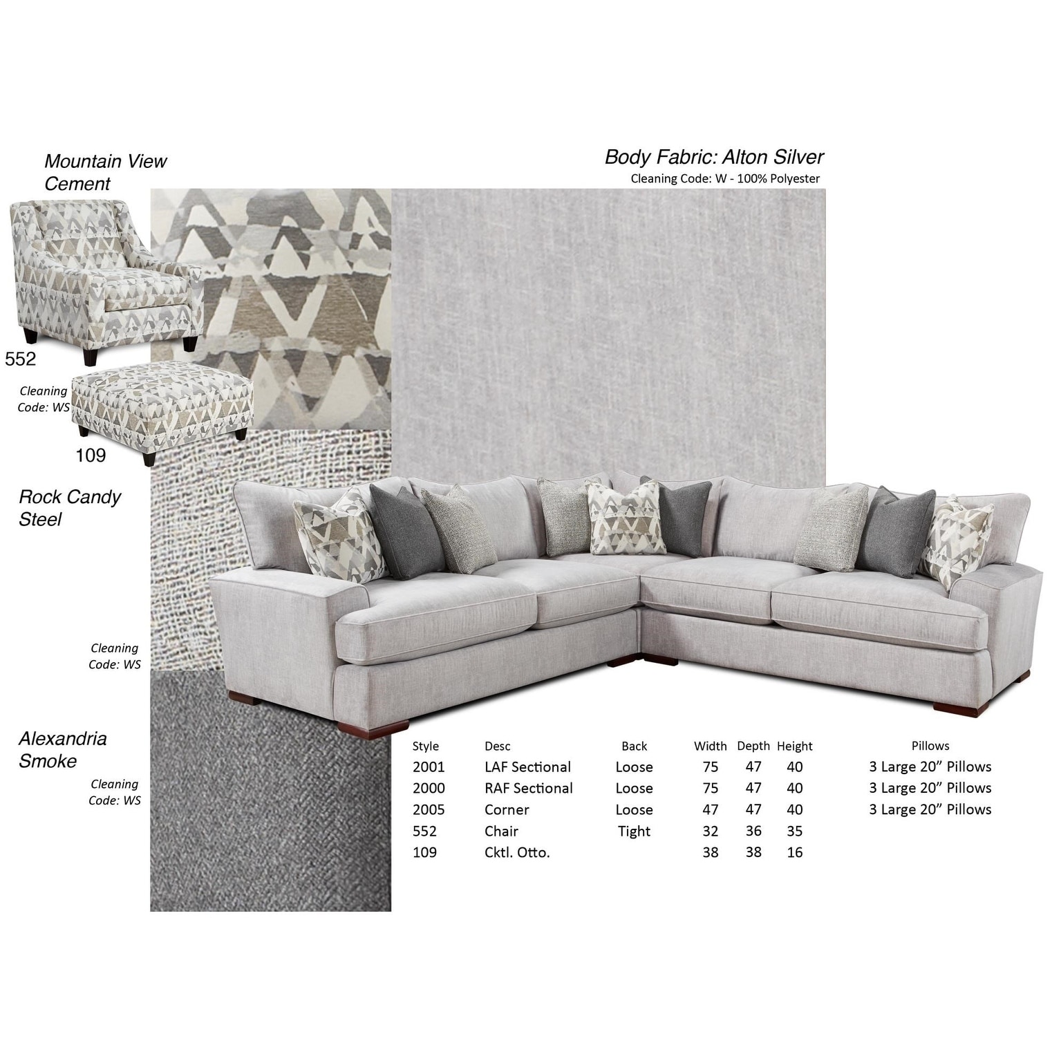 Alton sectional outlet