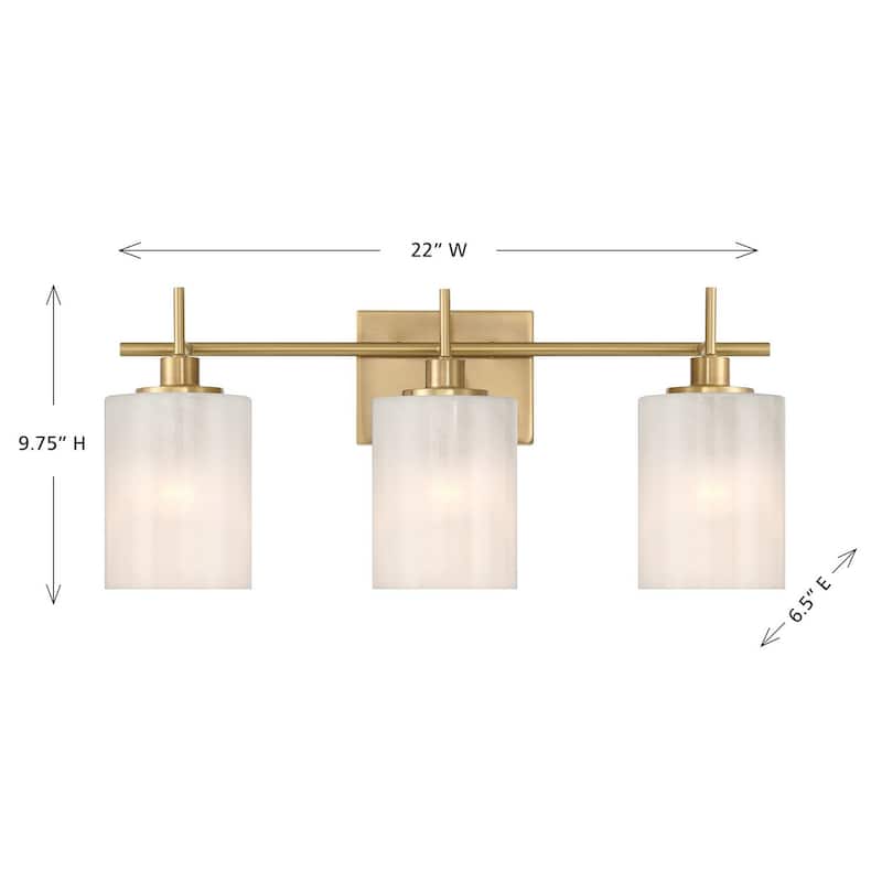 3-Light Bathroom Vanity Light By Trade Winds