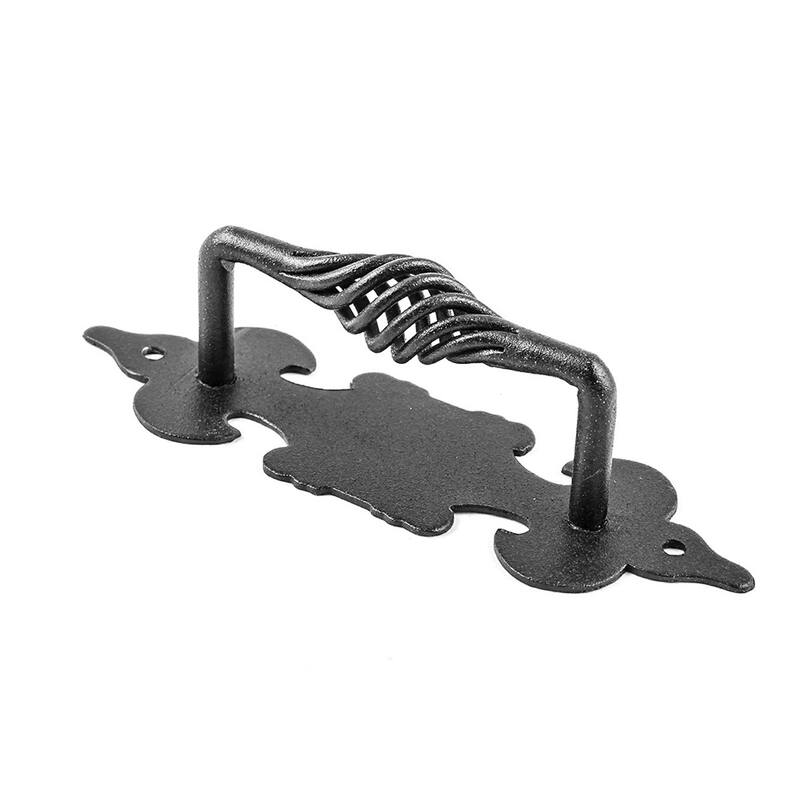 Cabinet Pull Birdcage Black Wrought Iron 6 Pack of 2 Renovators Supply
