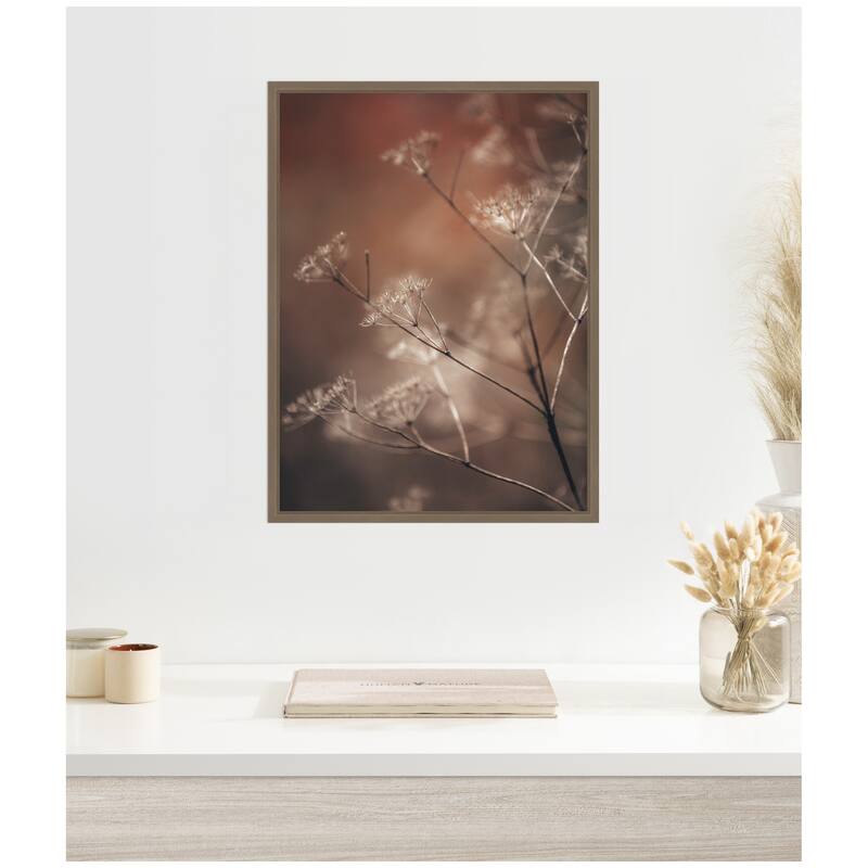 Kate and Laurel Sylvie Autumn Foliage Framed Canvas by Alicia Abla