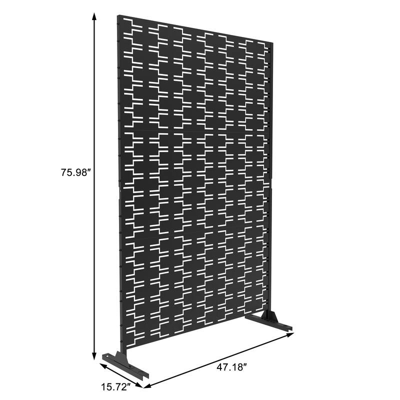 Outdoor Free Standing Metal Privacy Screen