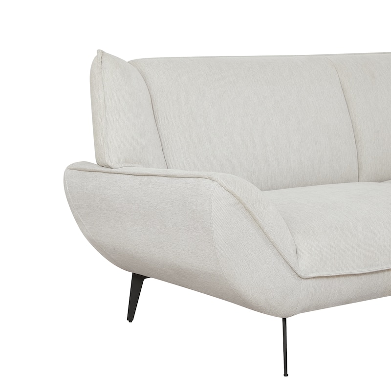 106inch Large Combination Beige Two-tone Blend Fabric,High Rebound Seat Feel,With Noble Seat Sofa,