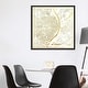 preview thumbnail 8 of 16, iCanvas "St. Louis Gold Leaf Urban Blueprint Map" by Hubert Roguski Framed