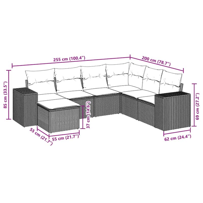 vidaXL Garden Sofa Set