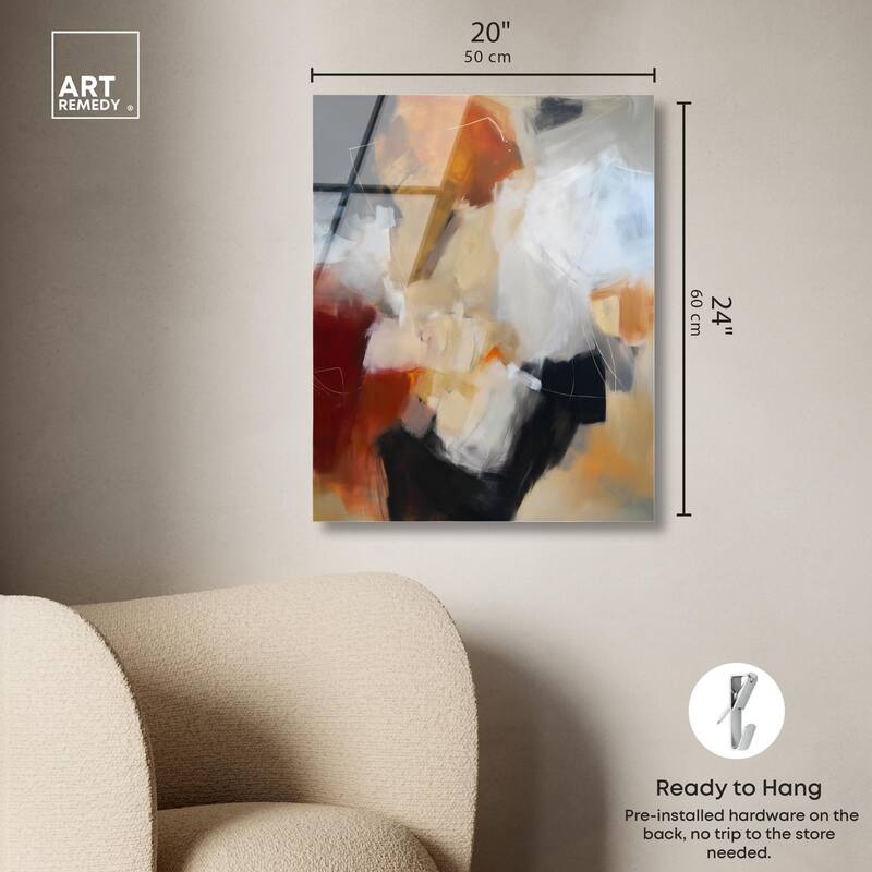 Earth and Fire II Acrylic by Art Remedy, Ready to Hang