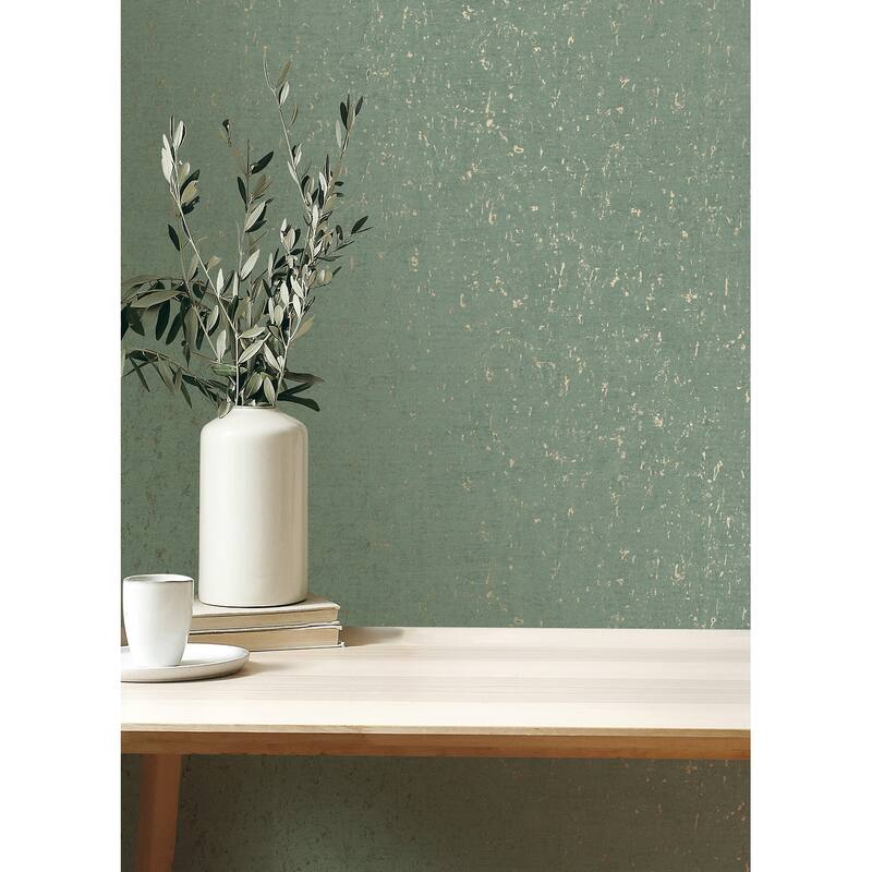 Advantage Callie Mint Concrete Wallpaper