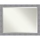 preview thumbnail 37 of 98, Bark Rustic Bathroom Vanity Wall Mirror Rustic Grey - 45x35-inch