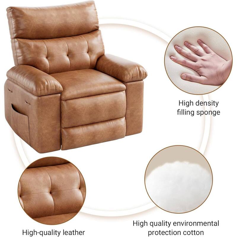 360 Swivel Rocking Chair Massage Recliner Sofa Chair for Living Room, Nursery