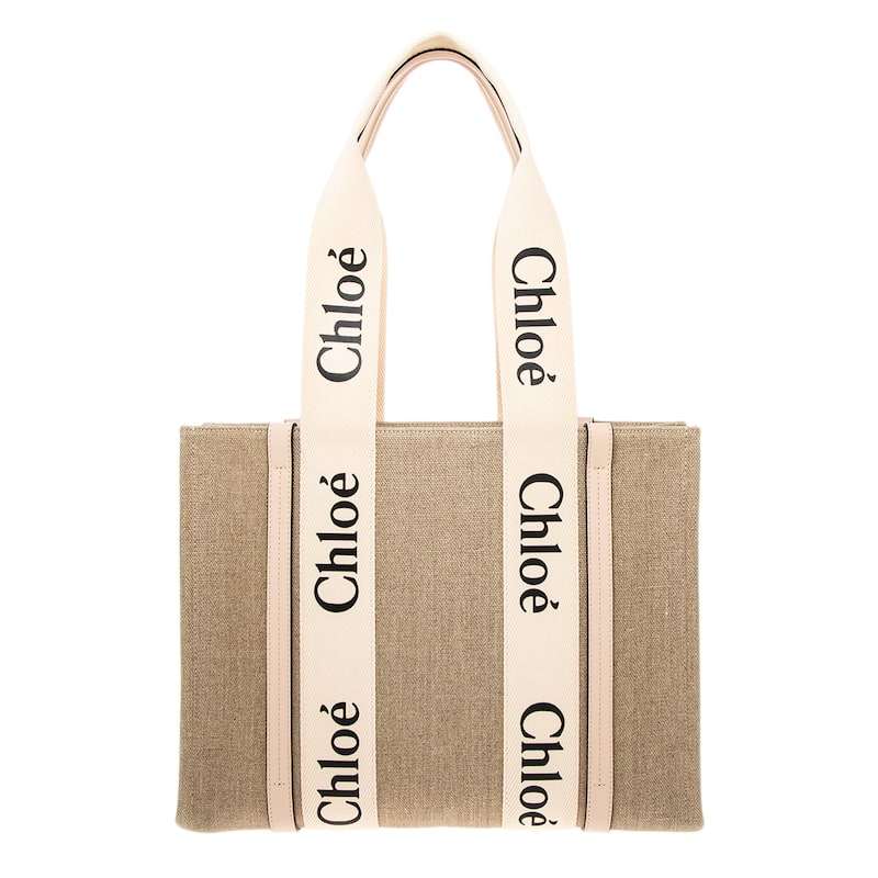 Chloe Medium Woody Tote - Cement Pink