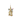 Christmas Gold Glitter Ornament Church - Set of 12