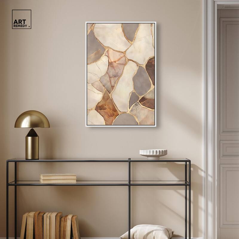 Textured Earthy Tones III Canvas by Art Remedy