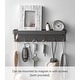 preview thumbnail 5 of 6, Yamazaki Home Magnetic Key Rack, Steel, Holds 4.4 lbs - L 1.77 x W 9.65 x H 2.36 inches
