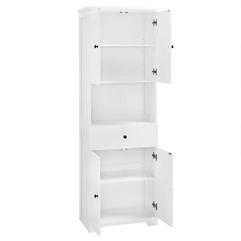 Modern Wooden Bathroom Linen Cabinet