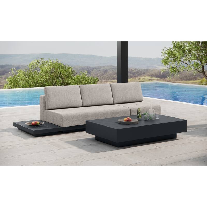 Oslo Aluminum Outdoor Upholstered Lounge Set - 4-Piece