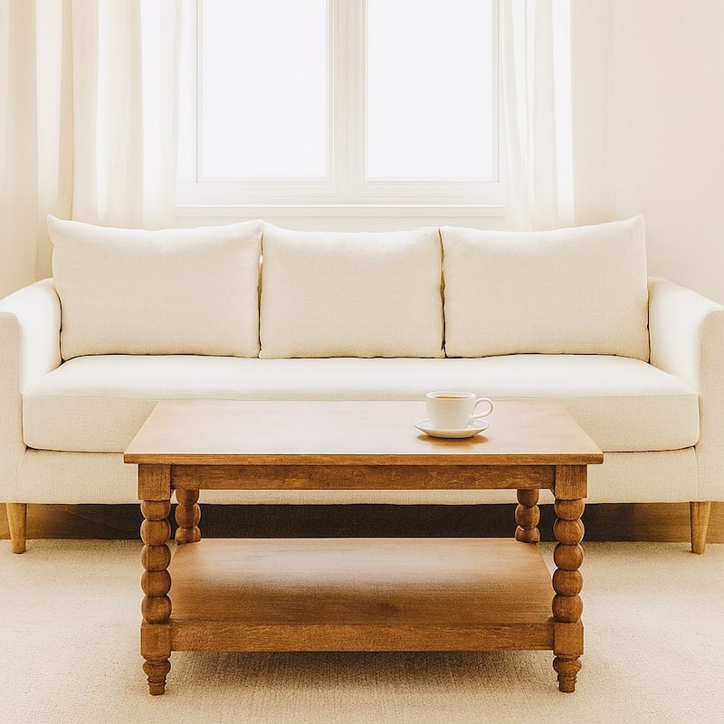 Artisan Furniture Solid Wood Barclay Teak Coffee Table , Brown