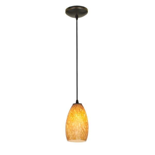 slide 2 of 3, Access Lighting Sydney 1 Light Oil Rubbed Bronze Corded Pendant