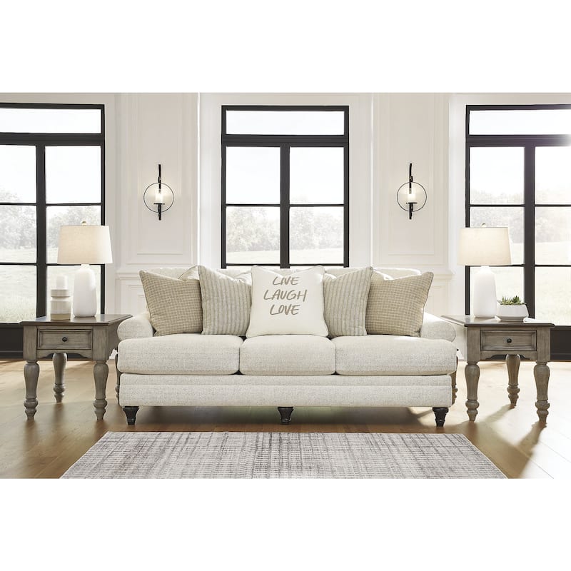 Signature Design by Ashley Valerani Brown/Beige Sofa - 89"W x 44"D x 40"H