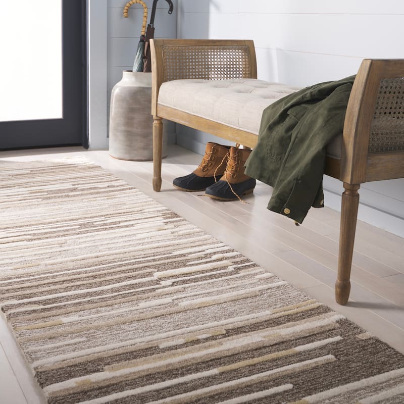 Martha Stewart by SAFAVIEH Dubica Rustic Stripe Wool Rug