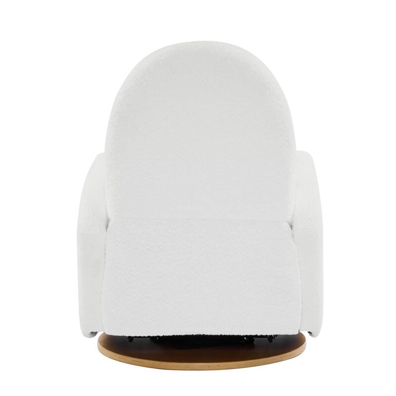 Roomfitters 360 Swivel Glider Recliner Chair, Modern Cozy Upholstered Accent Seating