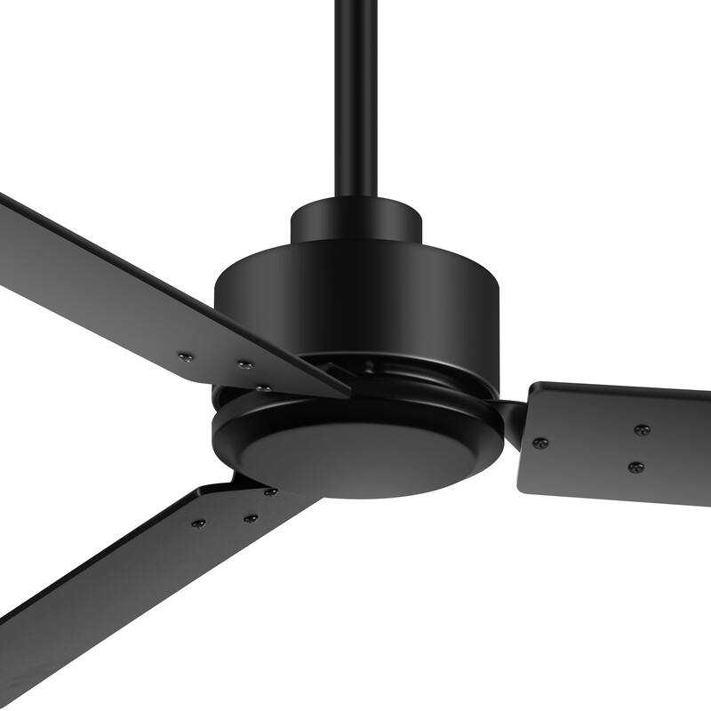 48-in Indoor Black Large Ceiling Fan without Light(3-Blade)
