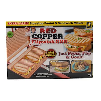 As Seen on TV Red Copper Flipwich Sandwich Maker
