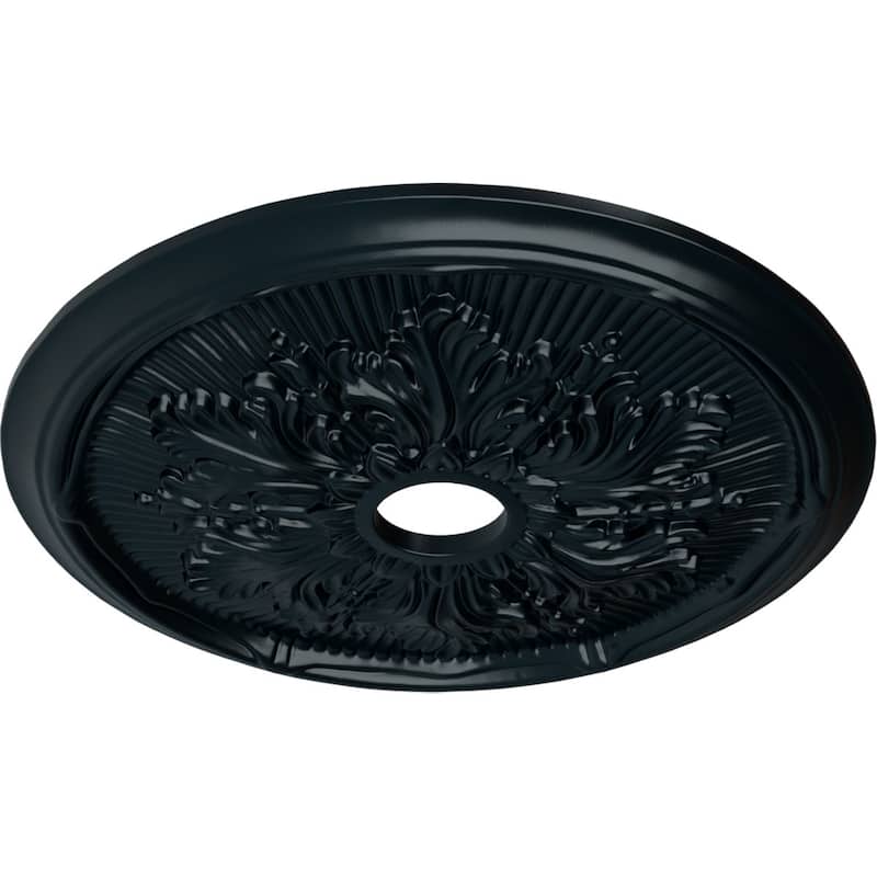 23 3/4"OD x 3 5/8"ID x 1 7/8"P Luton Leaf Ceiling Medallion
