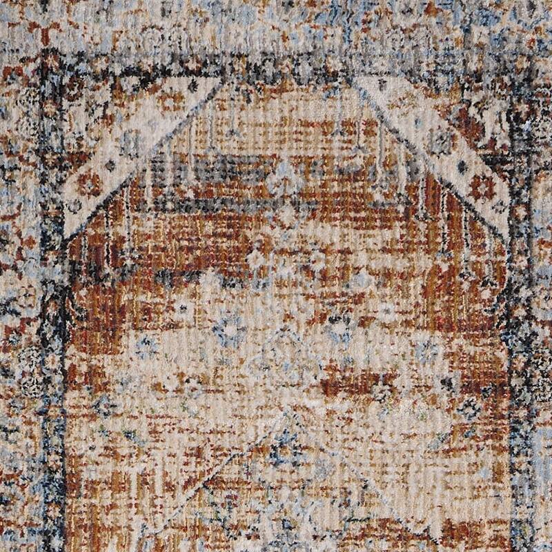 HomeRoots Abstract Bohemian Runner Area Rug - 87.00 in. x 30.00 in. x 0.47 in.