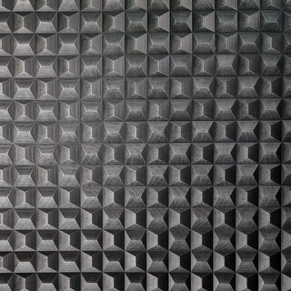 Fine Decor Romero Black 3D Geometric Wallpaper