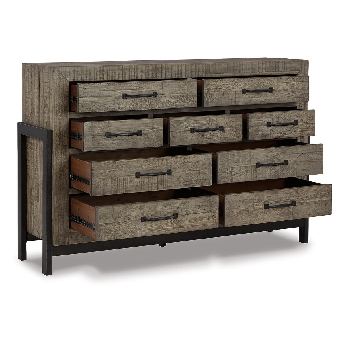 Signature Design by Ashley Brennagan Reclaimed Pine Wood Dresser