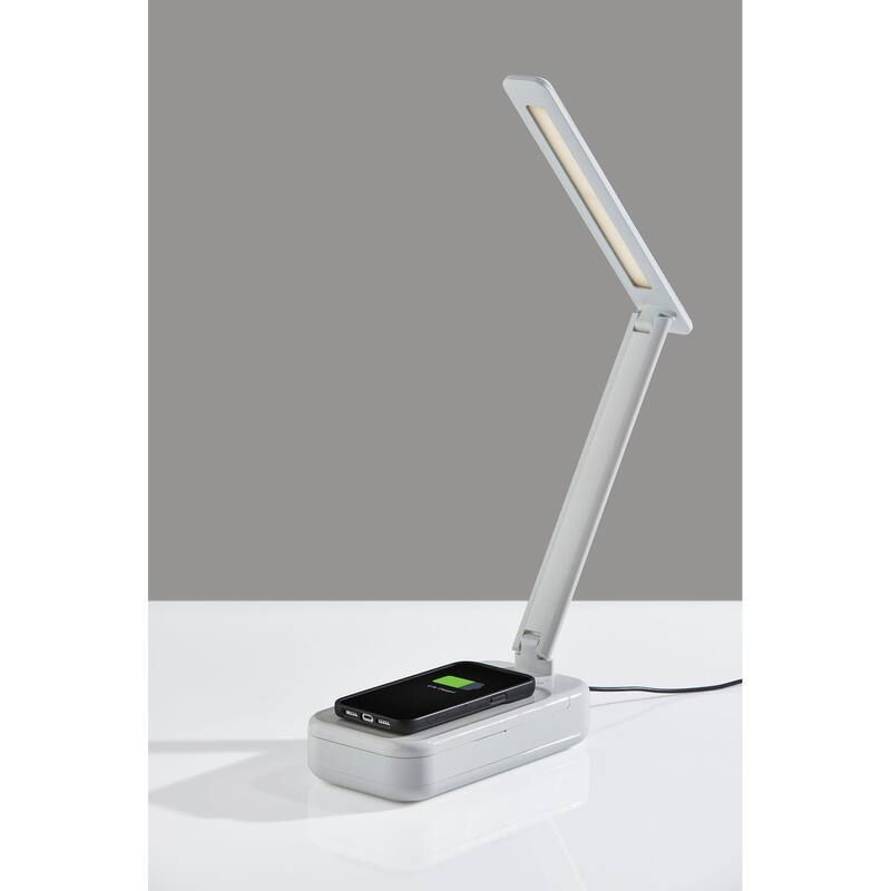 UV-C Sanitizing Desk Lamp w. Wireless Charging & Smart Switch