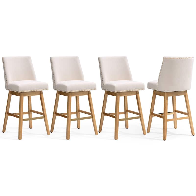 Crestlive Bar Stools Swivel Barstool with Back