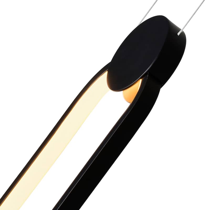 Pulley Integrated LED 4in Black Mini Pendant