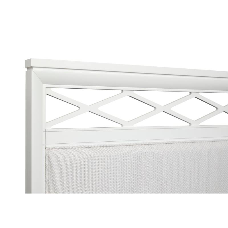 Magnussen Home Springhouse Whisper White Upholstered Panel Bed