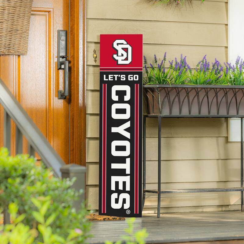 47" Double Sided Seasonal Porch Leaner, University of South Dakota - 47" x 11.25"