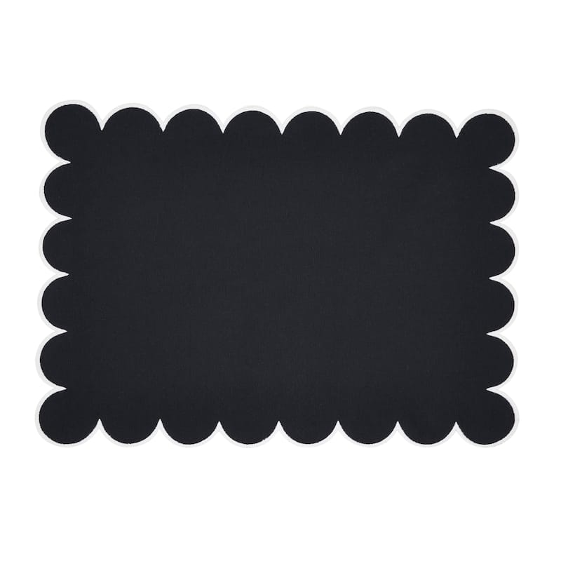 Eco Scallop Border Placemat (Set of 4) - 14"x20"