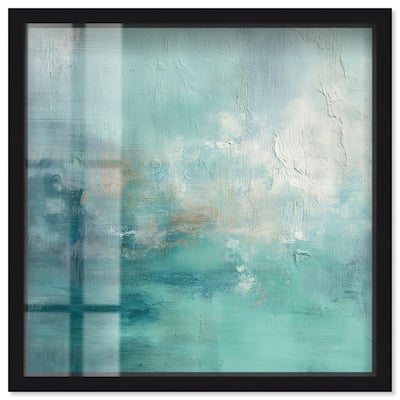 Green Blue I Shadowbox by Art Remedy